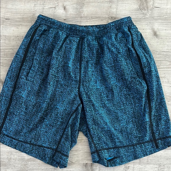 Lululemon Pace Breaker Blue Athletic Men's Shorts - Picture 1 of 7